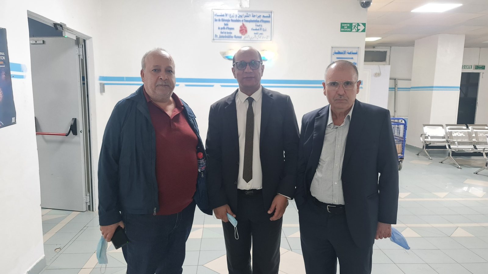 هؤلاء زاروا الأستاذ بن سلامة في المستشفى العسكري