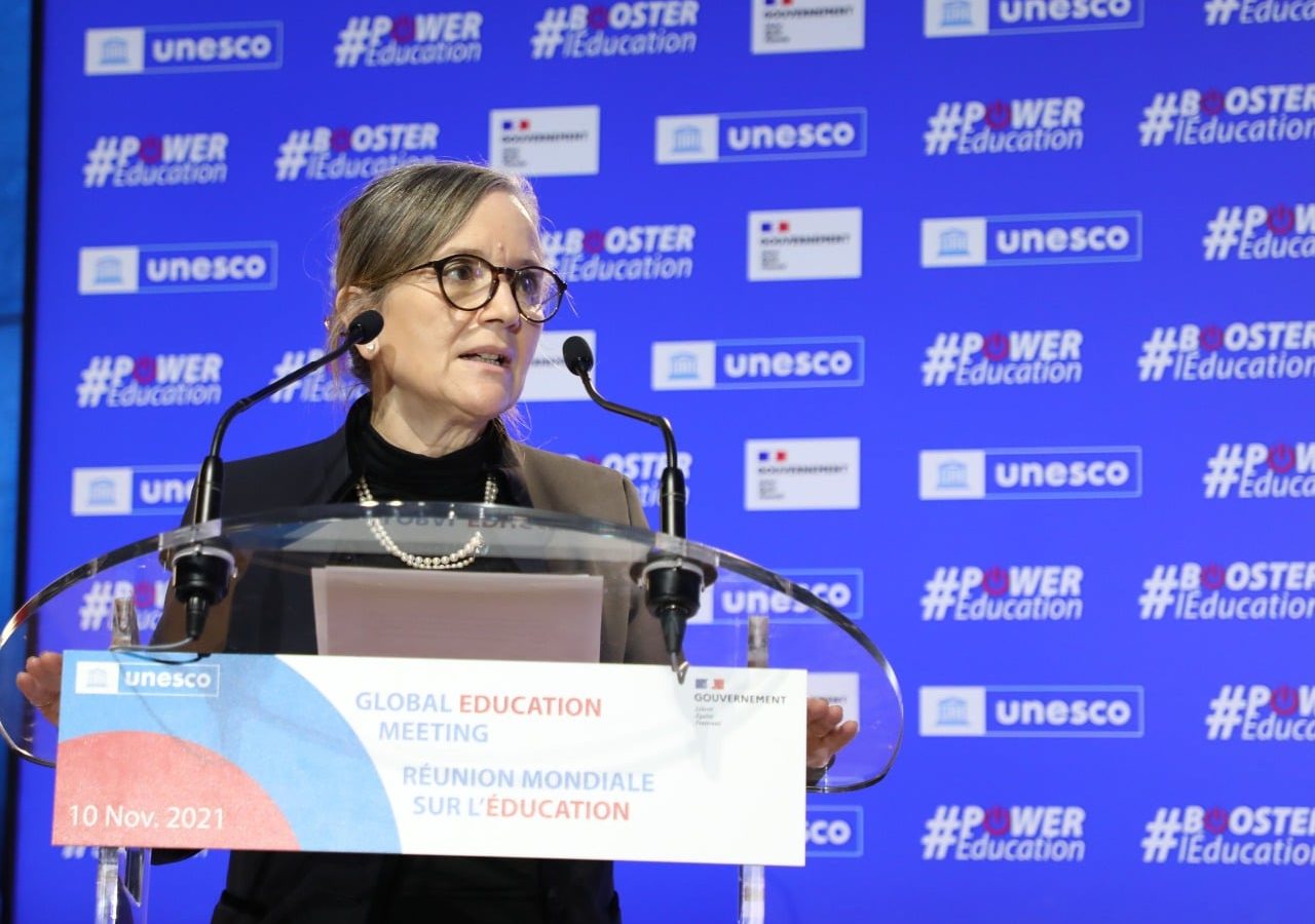 هذا ما جاء في كلمة رئيسة الحكومة بالمؤتمر العالمي بشأن التربية (صور) هذا ما جاء في كلمة رئيسة الحكومة بالمؤتمر العالمي بشأن التربية (صور)