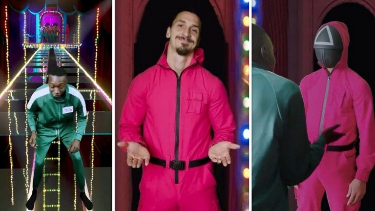 شاهد/ إبراهيموفيتش يشارك خابي لام في فيديو كوميدي على طريقة “لعبة الحبار”