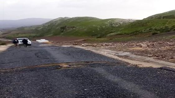 باجة/ انزلاق أرضي وغلق مسلك سيدي أحمد غياضة