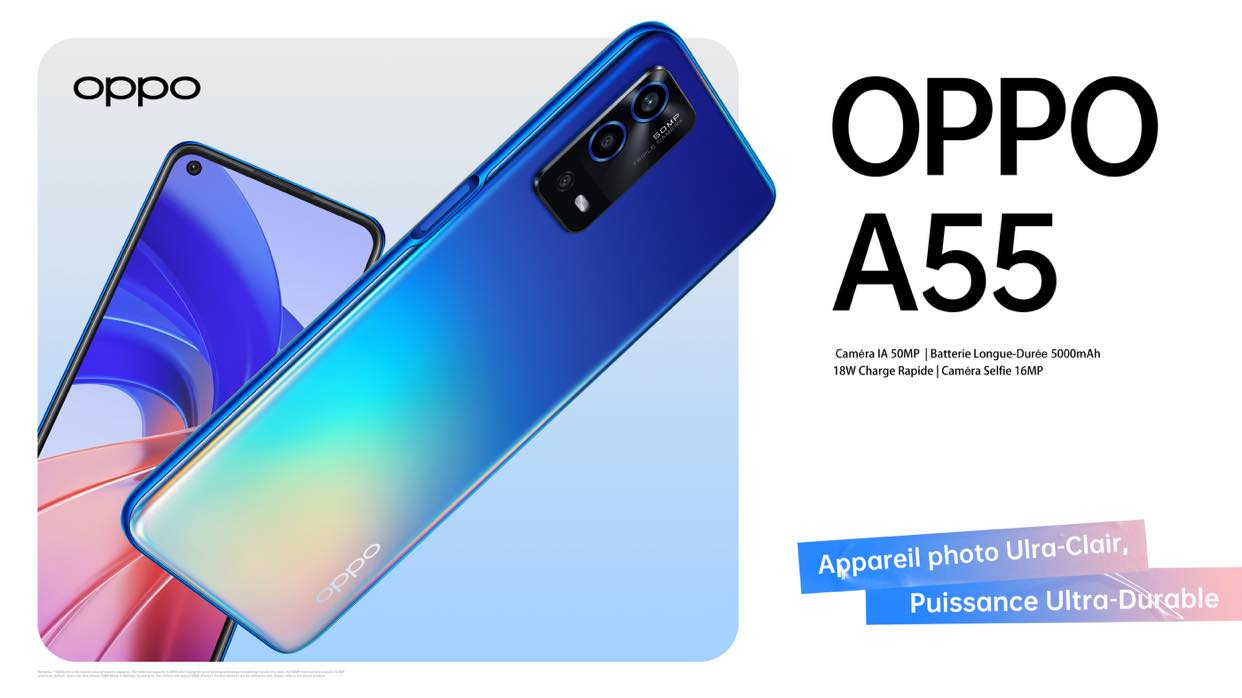 OPPO A55 هاتف ذكيّ جديد يتميز بخصائص تقنية ذات أداء عال