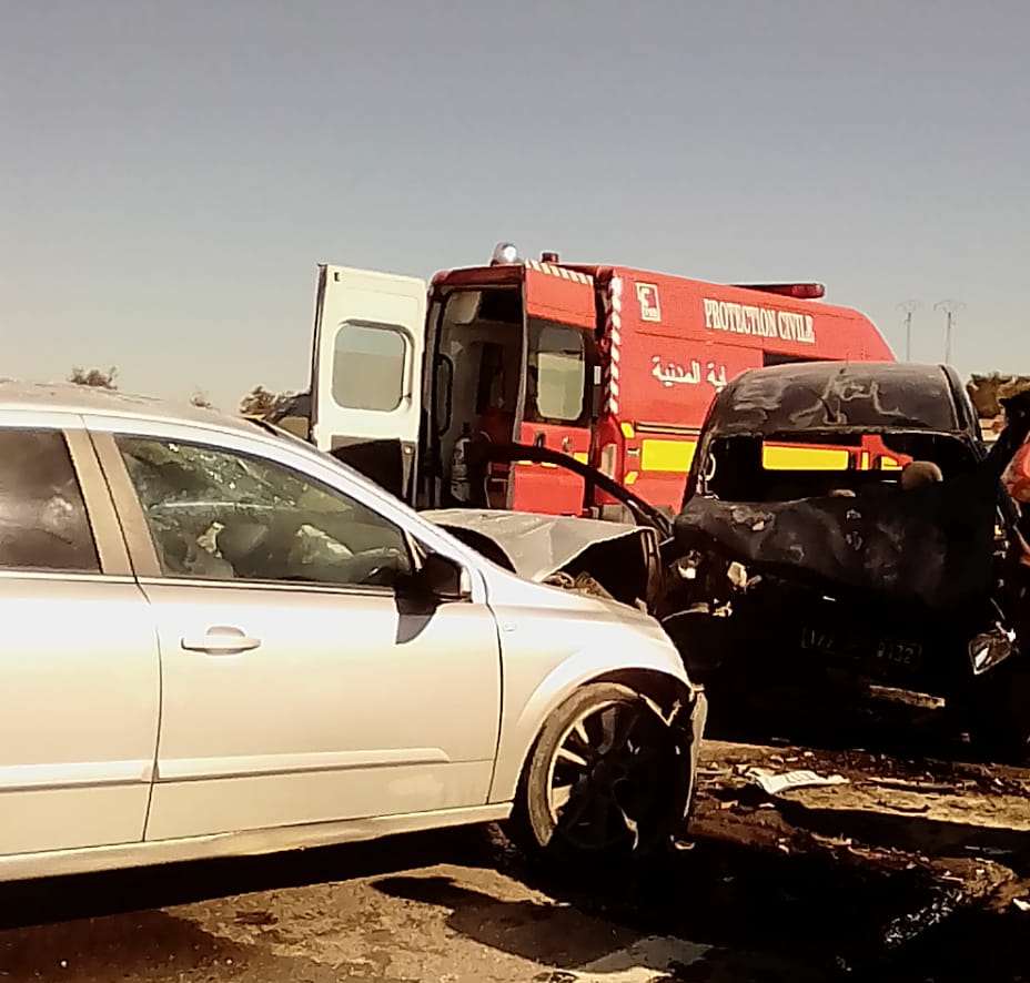 بين الكاف وساقية سيدي يوسف/ وفاة 4 أشخاص في حادث مرور