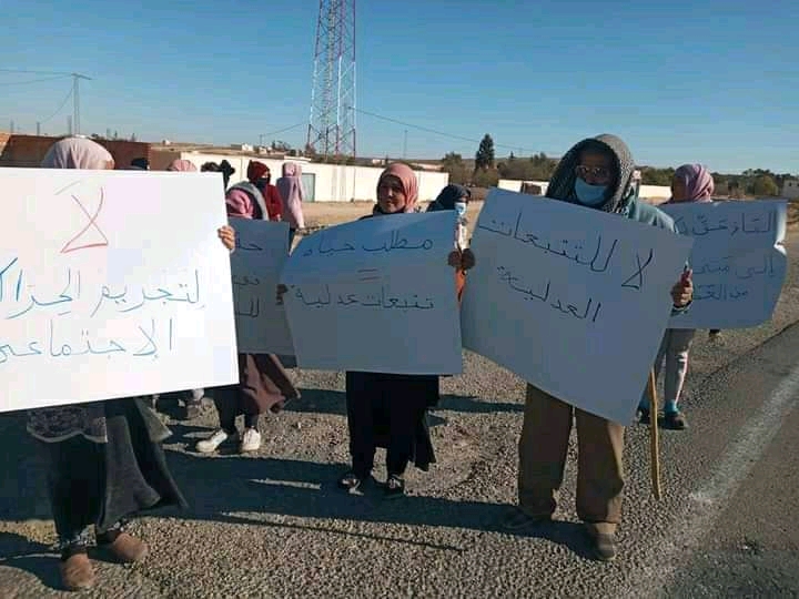 منزل بوزيان/ أهالي الصمايرية يحتجّون من أجل الحق في مياه الشرب (صور)