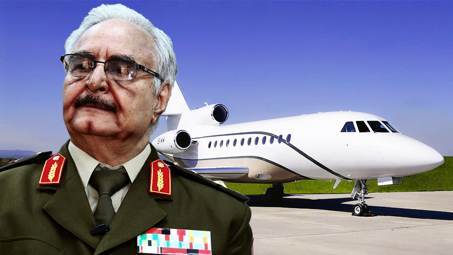 لغز هبوط الطائرة الخاصة لخليفة حفتر في إسرائيل