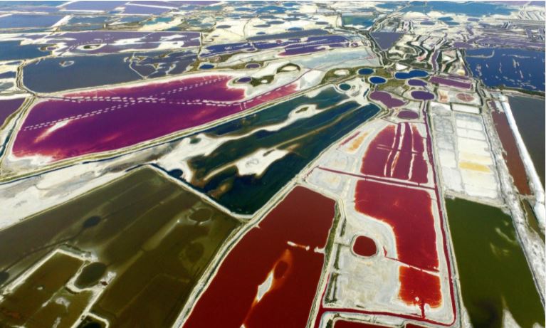 اعجوبة في الصين/ شاهد هذا البحر الميت بألوان حيّة