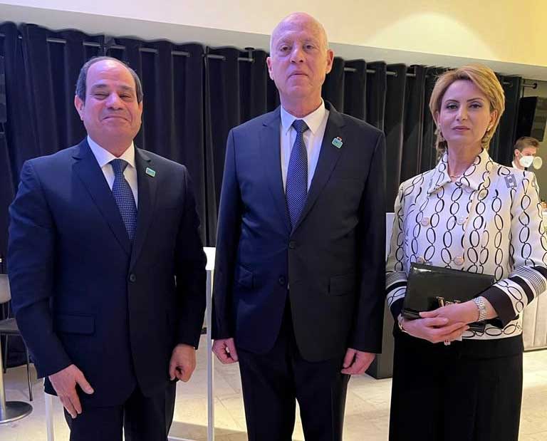 شاهد الصور/ أول ظهور لحرم الرئيس منذ مدة