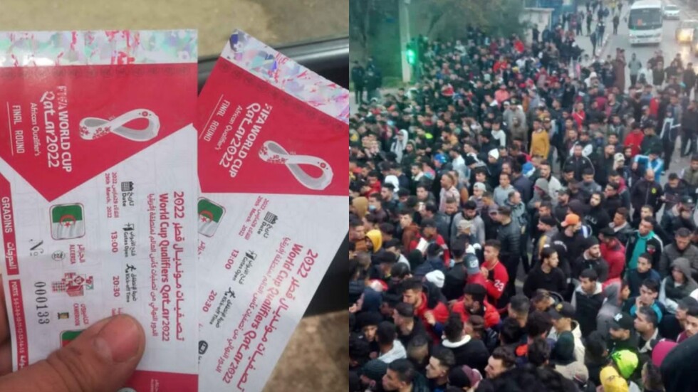 فيديو/ تدافع وإغماء وسط جماهير المنتخب الجزائري من أجل اقتناء تذاكر مباراة الكاميرون فيديو/ تدافع وإغماء وسط جماهير المنتخب الجزائري من أجل اقتناء تذاكر مباراة الكاميرون