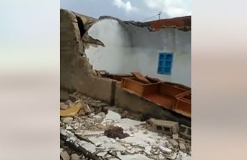 نابل/ الرياح والأمطار تتسبب في إنهيار منزل (فيديو)