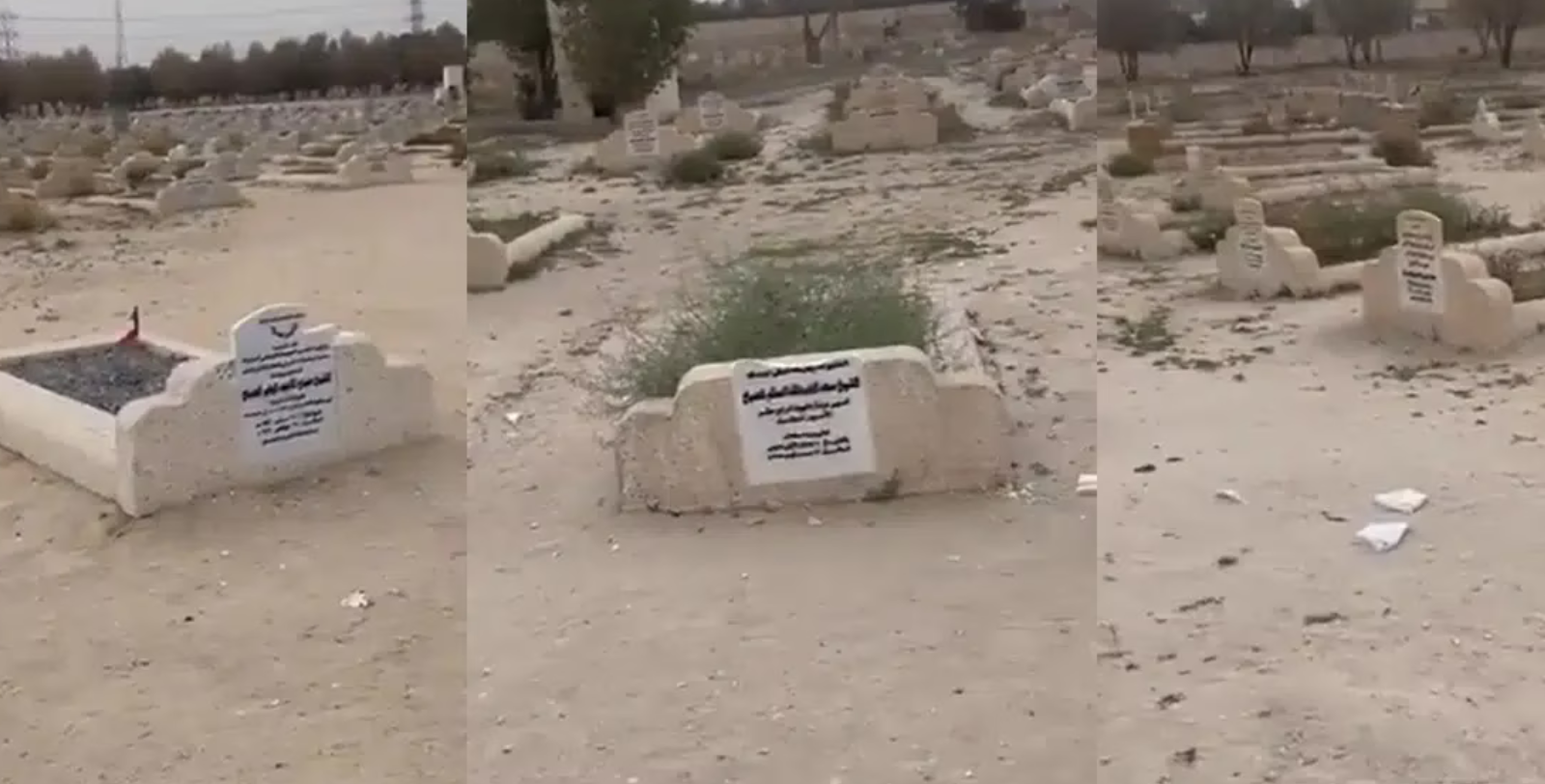 الكويت/ إتلاف شواهد قبور 3 شيوخ من الأسرة الحاكمة (فيديو)