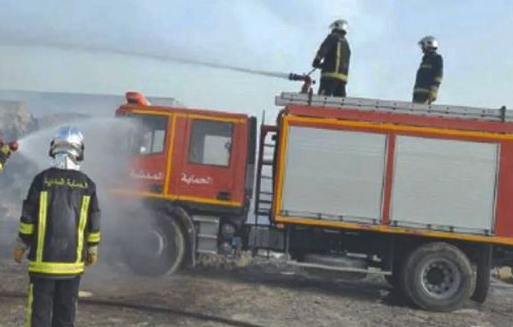 القصرين/ السيطرة على حريق أتى على 3000 بالة “قرط”