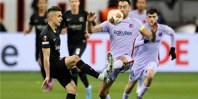 الدوري الأوروبي/ فرانكفورت يطيح ببرشلونة ويمرّ إلى نصف النهائي