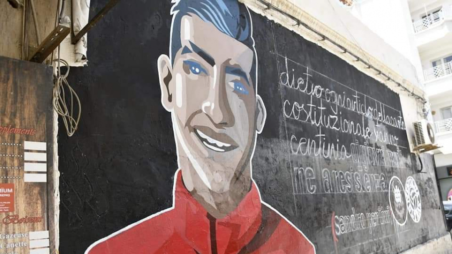 قابس/ ايقاف 3 شبّان بسبب رسم لعمر العبيدي على جدار