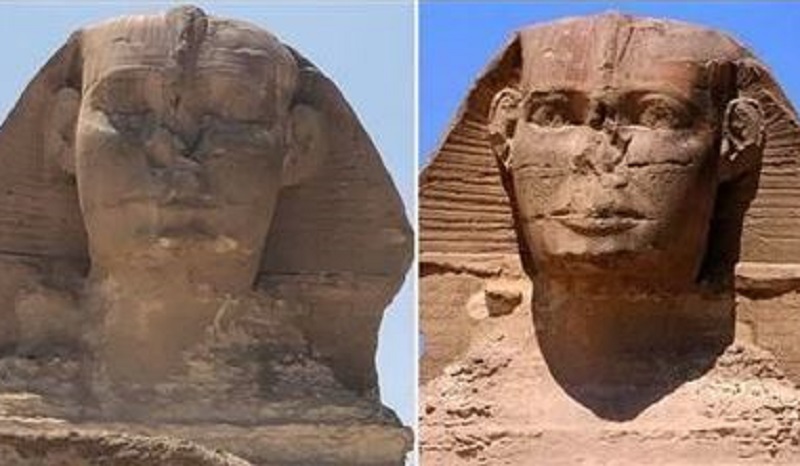 ما حكاية الصور التي ألتقطت لـ”أبو الهول” مغمض العينين؟