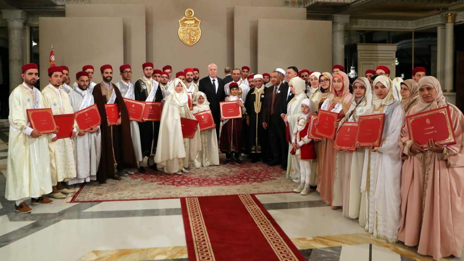 عبير موسي تستنكر استقبال قيس سعيد حفظة القرآن في قصر قرطاج