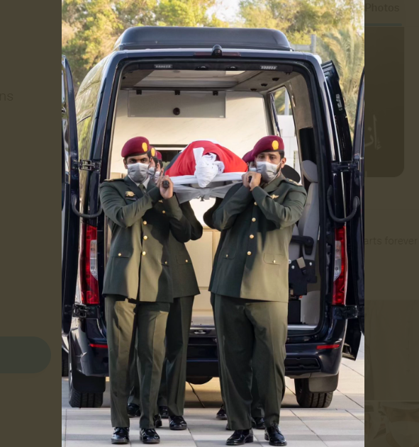 شاهد مراسم جنازة الشيخ خليفة بن زايد (فيديو)