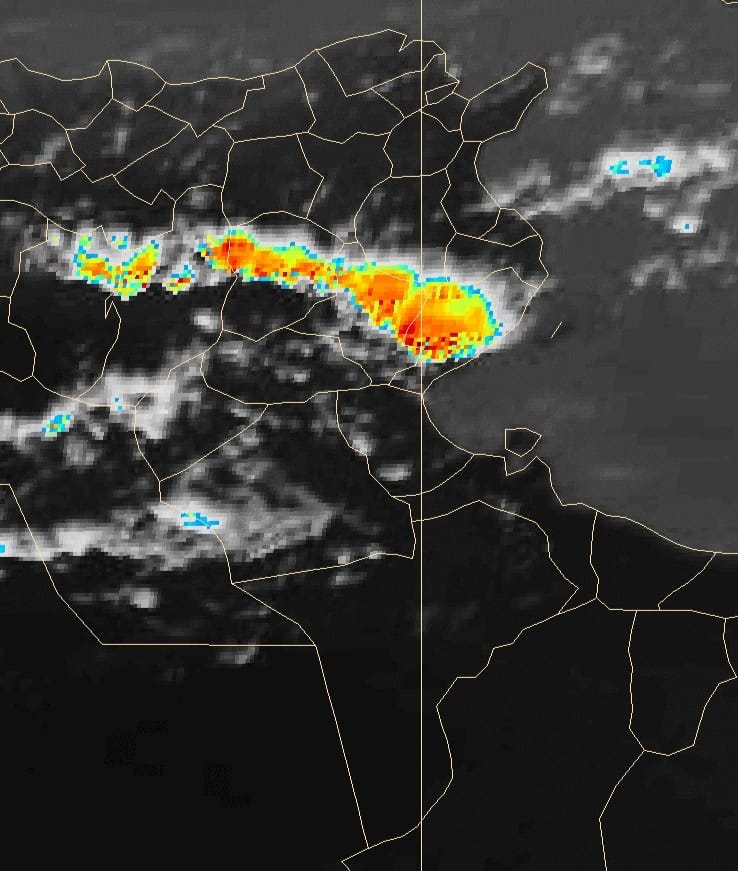 تحيين/ تساقط البرد والصواعق بـ3 ولايات