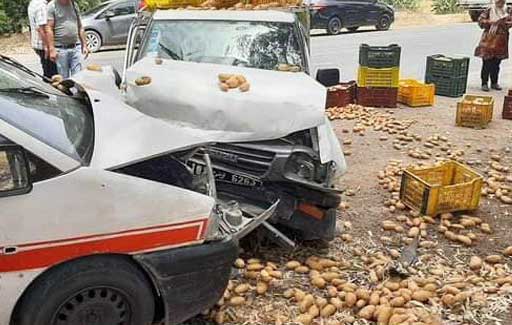 القصرين/ حادث مرور أليم يسفر عن 12 مصابا