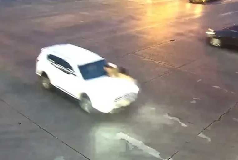 شاهد/ أم شجاعة تتصدى لمحاولة سرقة سيارتها وبداخلها طفلاها