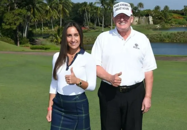 فيديو/ جاسوسة أوكرانية في منزل ترامب؟