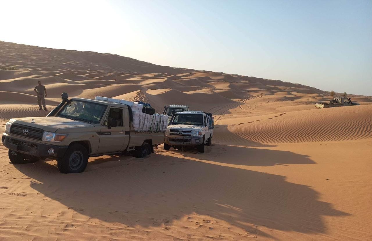 تطاوين/ ضبط شاحنتي تهريب وهذا ما تمّ حجزه