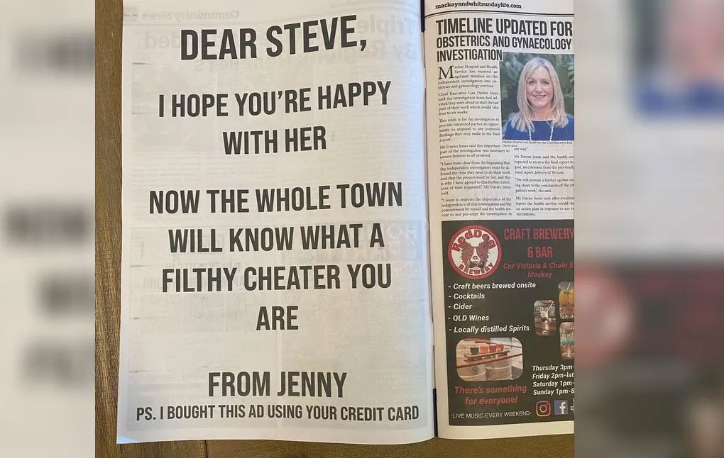 خانها شريكها فانتقمت منه بطريقة غير مسبوقة.. التفاصيل