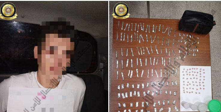 القبض على مفتش عنه بحوزته هذه الكمية من المخدرات