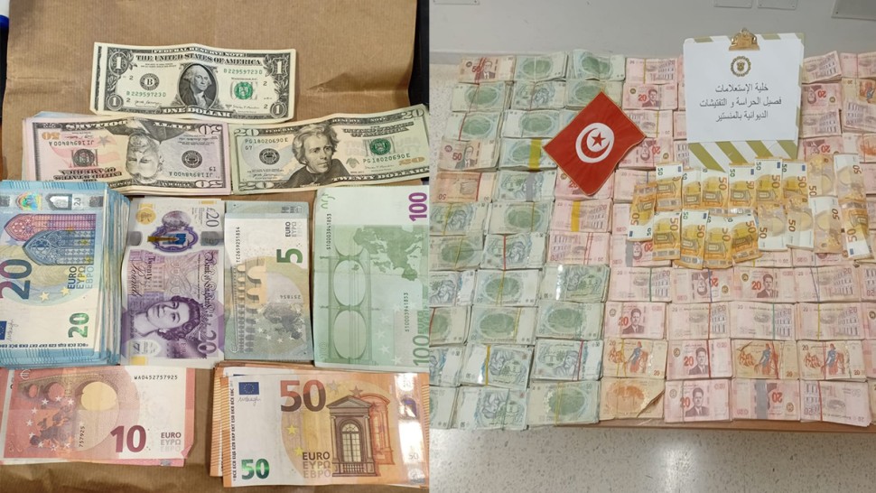 المنستير/ حجز بضائع مهرّبة ومبالغ مالية قيمتها تتجاوز المليون دينار