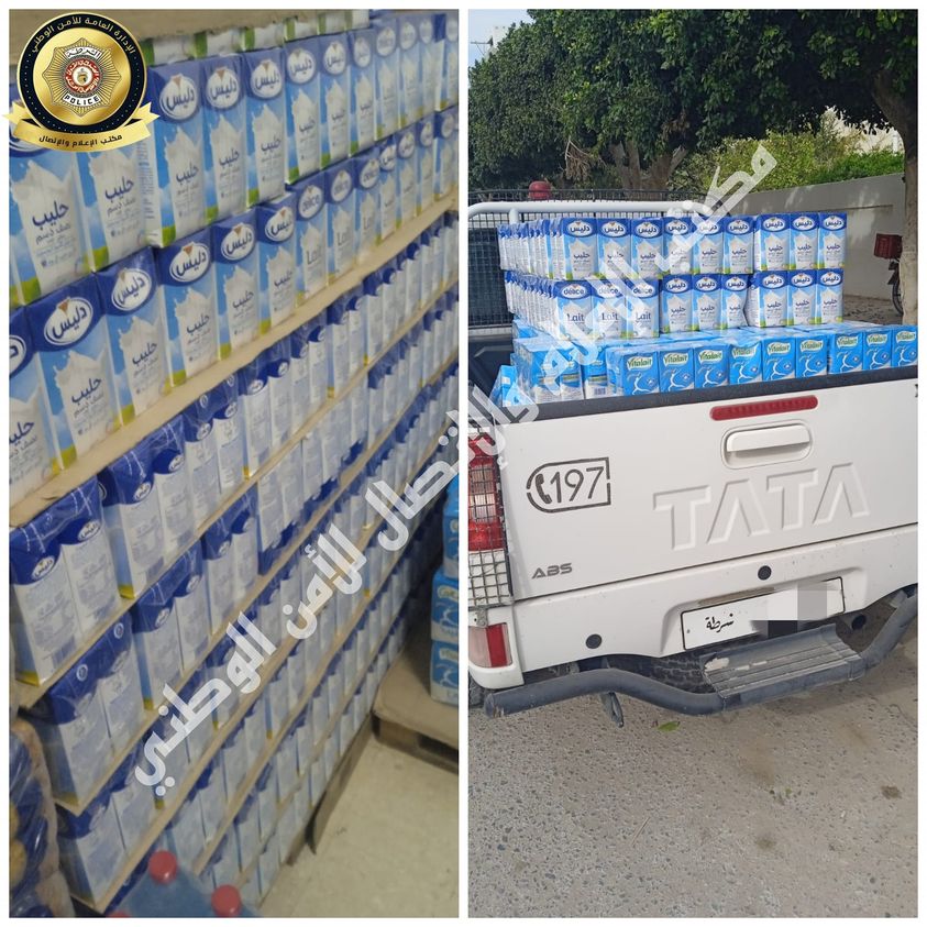 نابل/ حجز 1433 لتر من الحليب بنية المضاربة