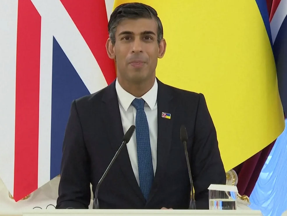 في أول لقاء بزيلينسكي/ سوناك يتعهد بمواصلة دعم أوكرانيا