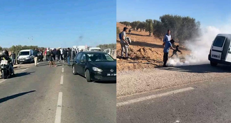 غاز مسيل للدموع لمنع مسيرة أهالي جرجيس في اتجاه جربة