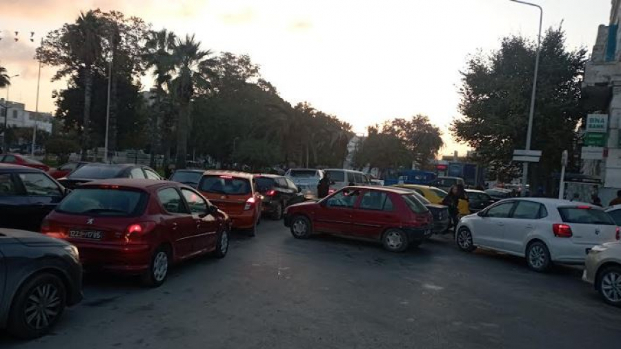 بنزرت/ تعطل حركة المرور.. والسبب حافلة