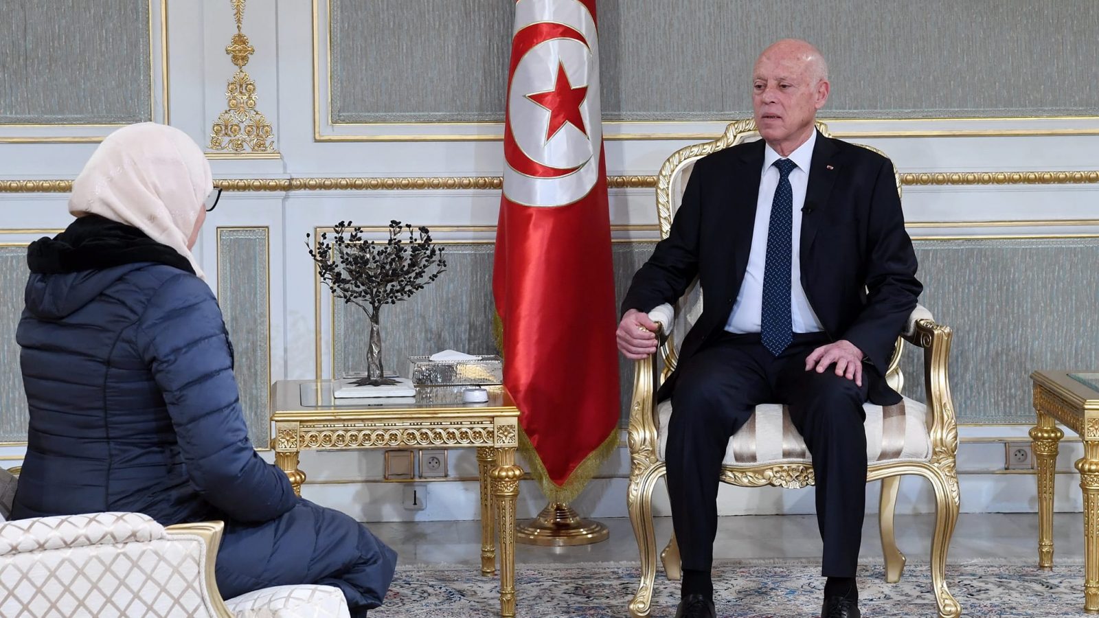 رئيس الدولة يستقبل مواطنة تعهد بمساعدتها