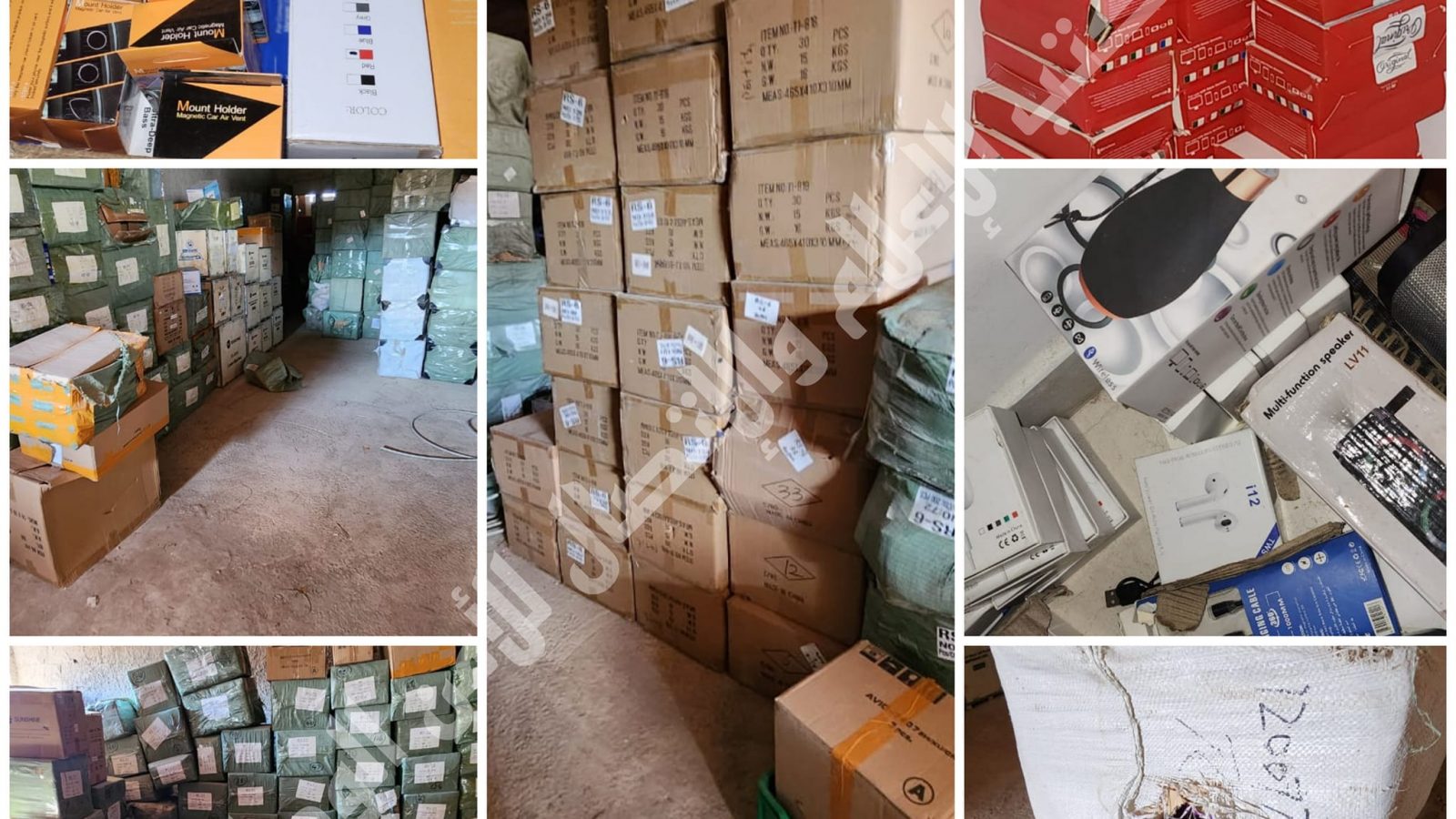 بقيمة تجاوزت النصف مليار/ ضبط معدّات إلكترونية بمخزن عشوائي