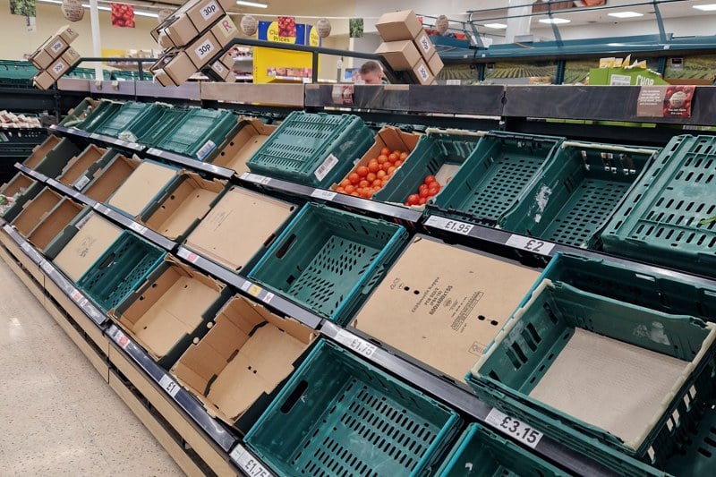 أزمة طماطم في بريطانيا