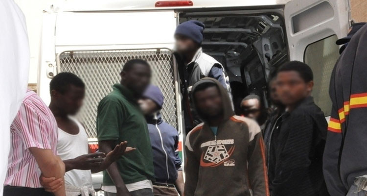 ايقاف أفارقة