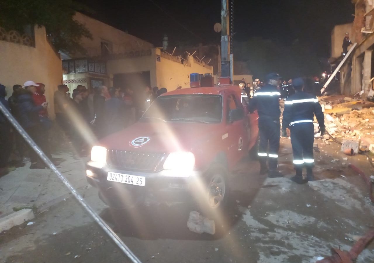 فيديو/ إصابات في إنفجار بمنزل في الجزائر