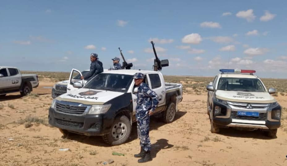 دوريات أمنية ليبية على طول الشريط الحدودي مع تونس