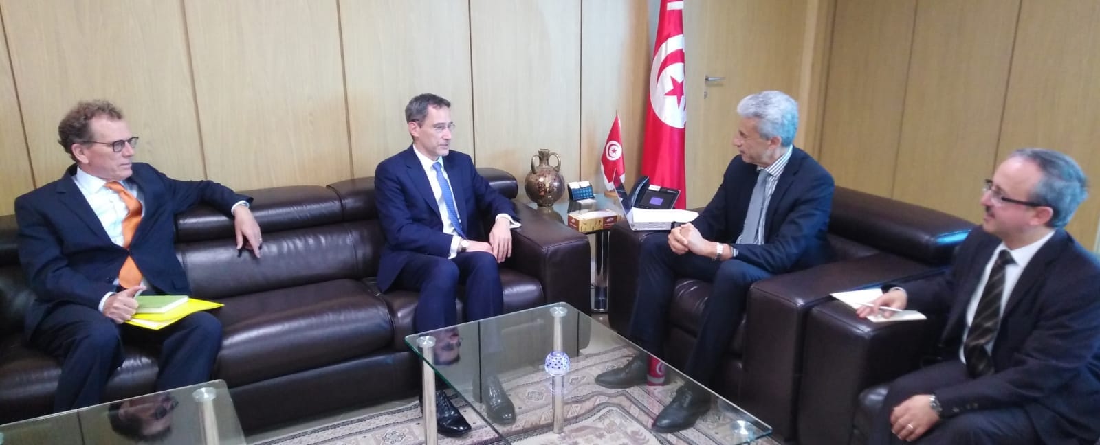 برنامج الحكومة الإصلاحي في لقاء سمير سعيد بالسفير الأمريكي