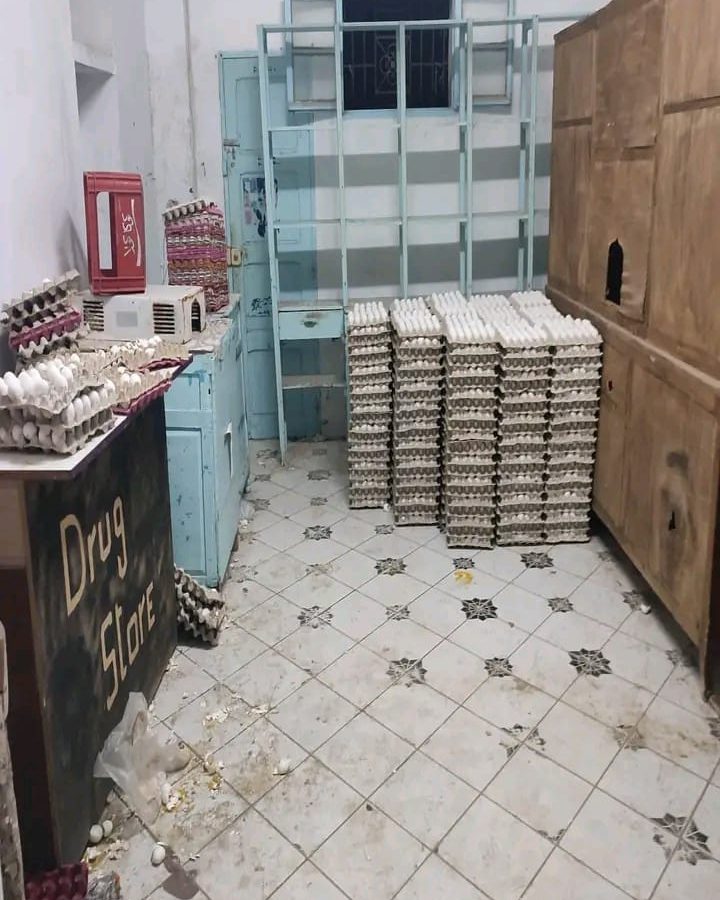 حجز 14400 بيضة بمخزن عشوائي بنابل