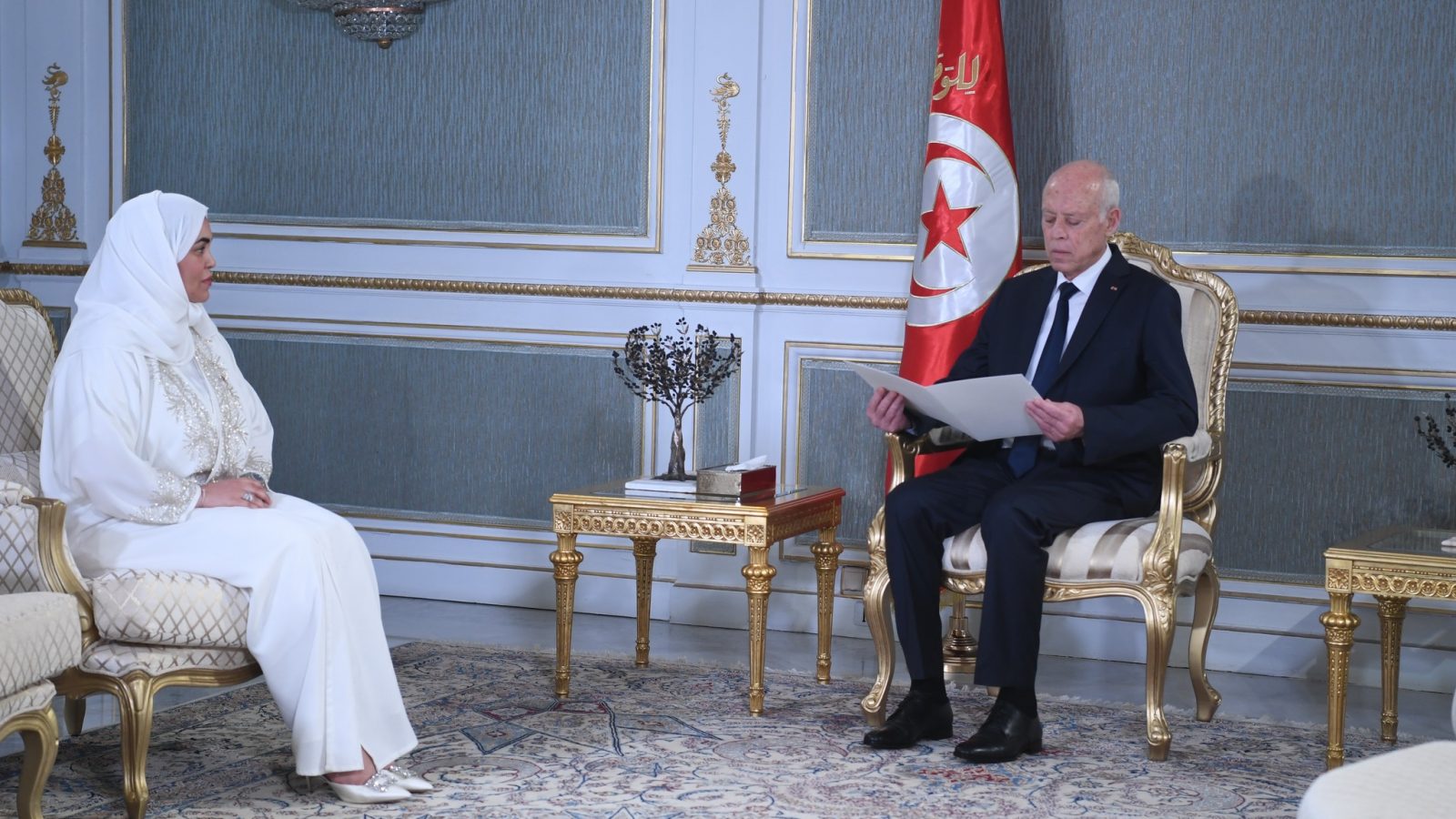 سعيد يلتقي بسفيرة دولة الإمارات (فيديو)