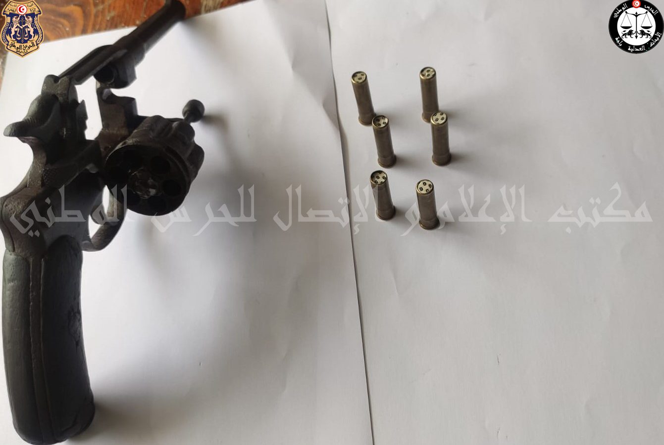 باجة / حجز مسدس وخراطيش