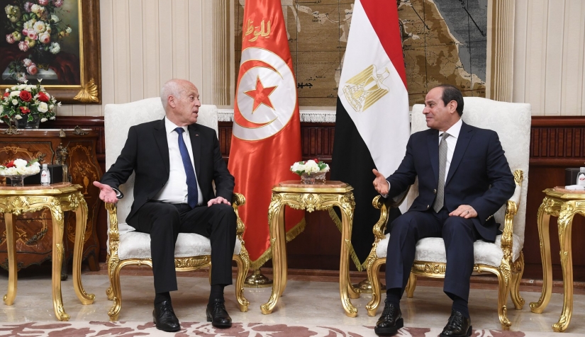 السيسي يستقبل سعيد في مقر اقامته بجدة