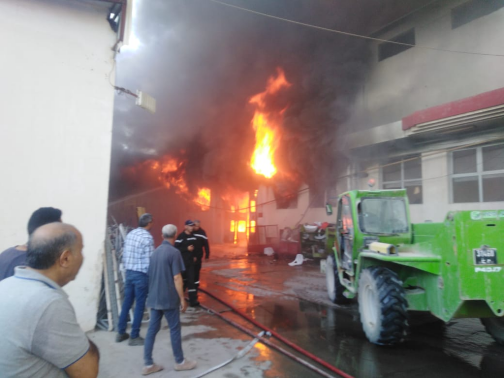 حريق بمصنع سوتيفاب