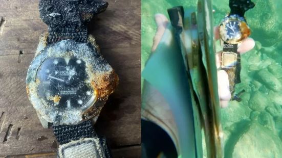 راكب أمواج يعثر على رولكس تشتغل في قاع المحيط…