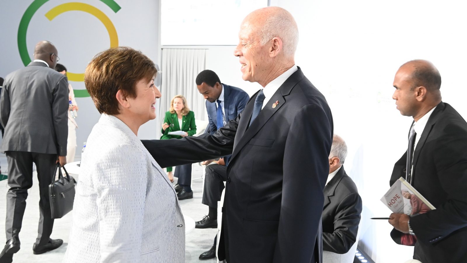 فيديو/ لقاء سعيّد بالمديرة العامة لصندوق النقد