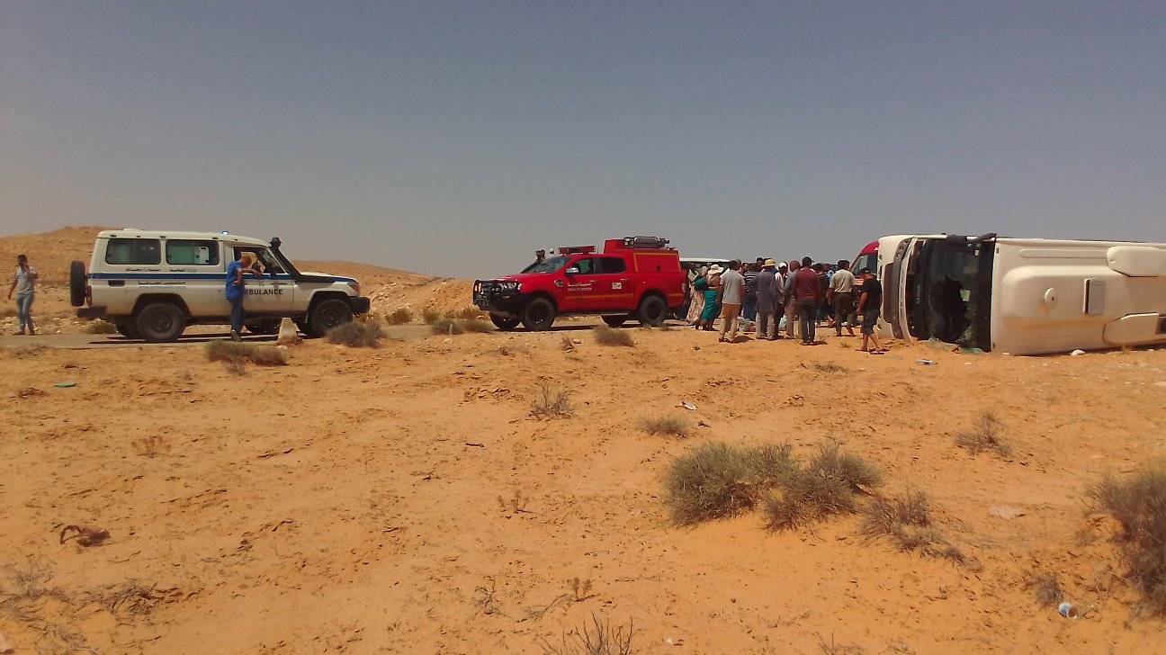 قابس / حادث يسفر عن 20 اصابة وحالتي وفاة