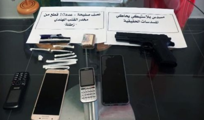 جندوبة/ مروّج مخدّرات يستعمل  مسدّسا بلاستيكيّا
