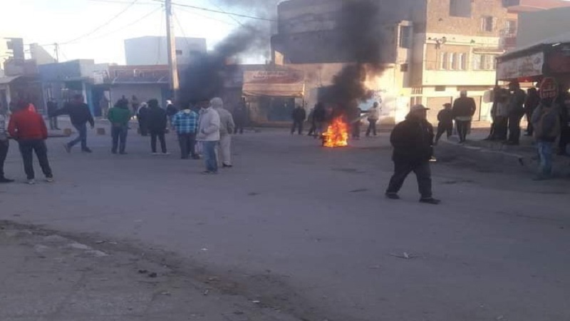 سبيطلة/ عمليات كر وفرّ بين الأمن ومحتجين
