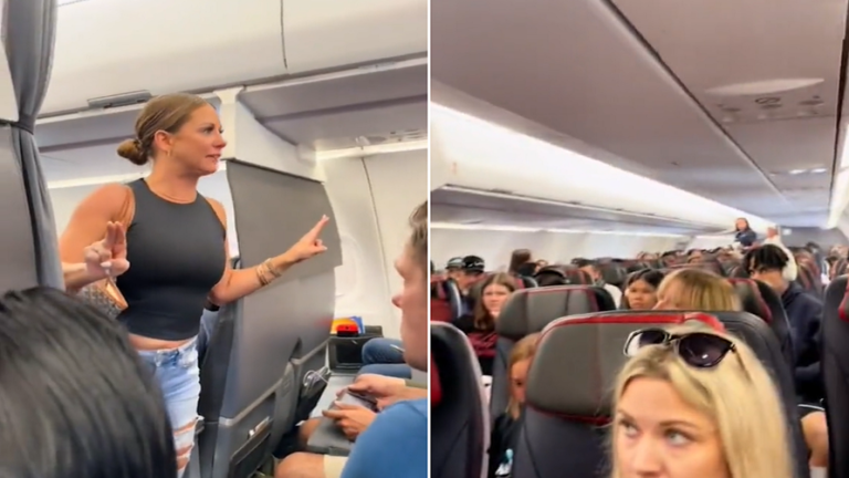 شاهد/ ستموتون.. “شبح” يثير الذعر في ركاب طائرة أمريكية