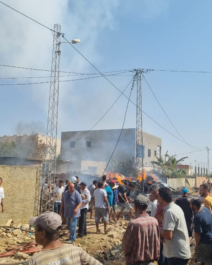 بوسالم/ احتراق منزل وخسائر بالجملة (صور)